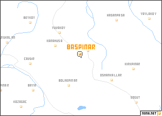 map of Başpınar