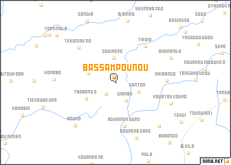 map of Bassampounou