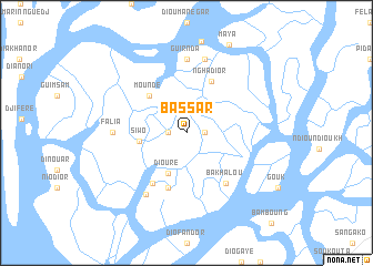 map of Bassar