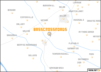 map of Bass Crossroads