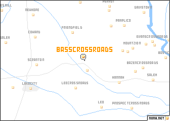 map of Bass Crossroads