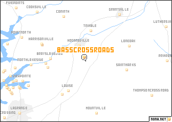 map of Bass Crossroads