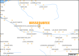 map of Basse-Aubrée