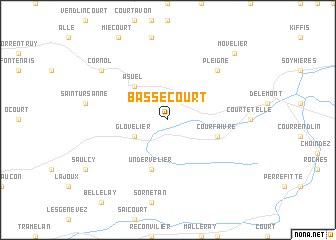 map of Bassecourt