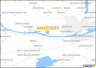 map of Basse-Indre