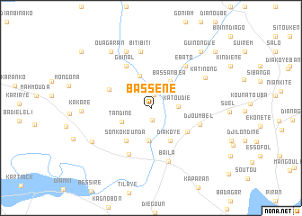 map of Bassène