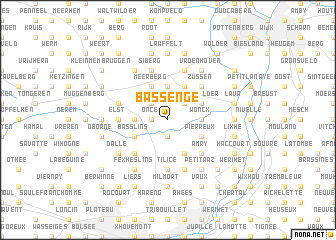 map of Bassenge