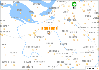 map of Basséré