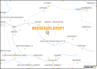 map of Basse-sur-le-Rupt