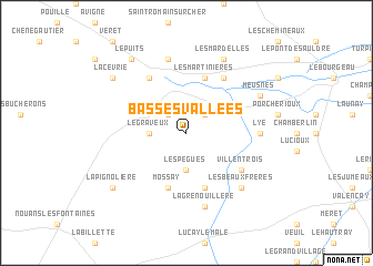 map of Basses Vallées