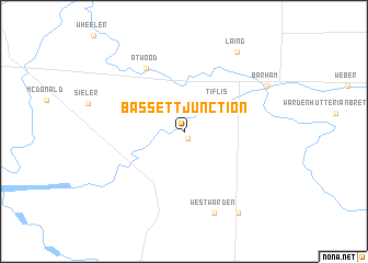 map of Bassett Junction