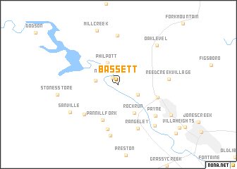 map of Bassett