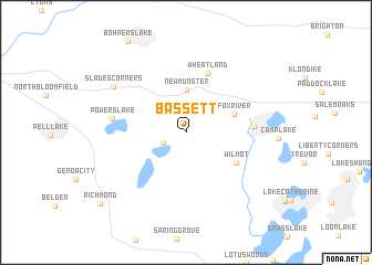 map of Bassett