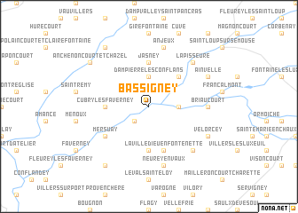 map of Bassigney