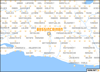 map of Bassin Caïman