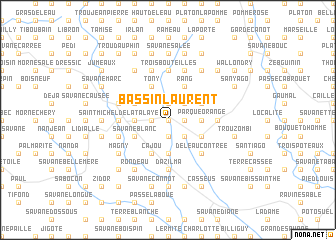 map of Bassin Laurent