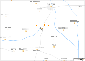 map of Bass Store