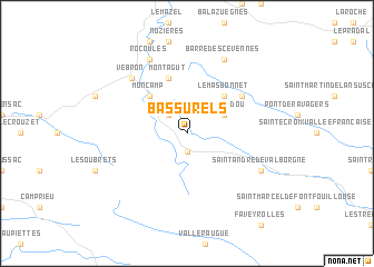 map of Bassurels