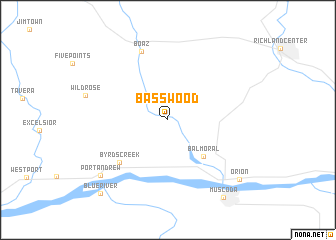 map of Basswood