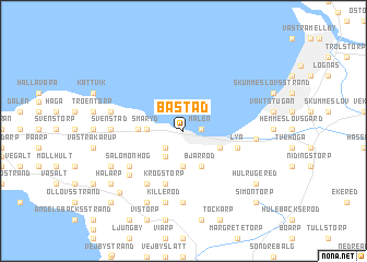 map of Båstad