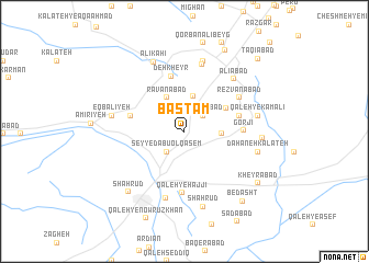 map of Basţām