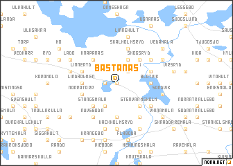 map of Bastanäs