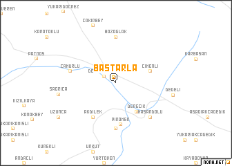 map of Baştarla