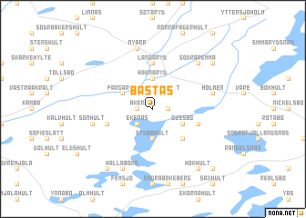 map of Bästås