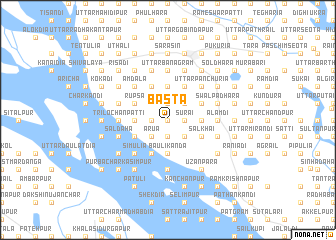 map of Bāsta