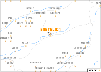 map of Bastelica