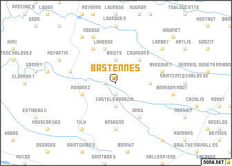 map of Bastennes