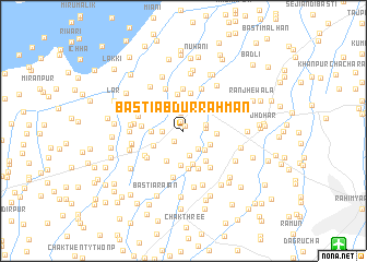 map of Basti Abdur Rahmān