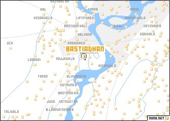 map of Basti Adhan