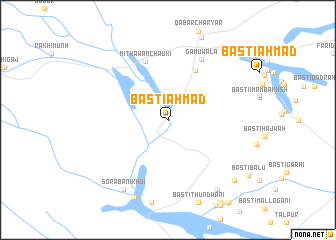 map of Basti Ahmad