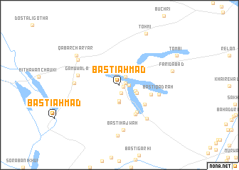 map of Basti Ahmad