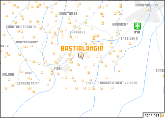 map of Basti Alamgir