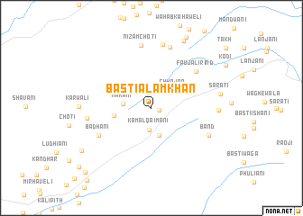 map of Basti Ālam Khān