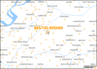 map of Basti Ālam Shāh