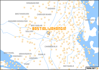 map of Basti Ali Jahāngīr