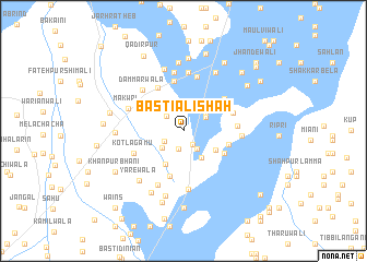 map of Basti Ali Shāh