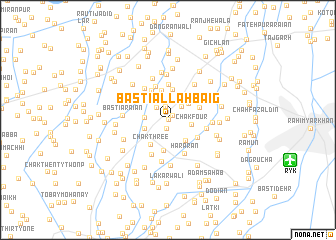 map of Basti Allah Baig