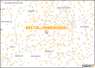 map of Basti Allāh Bakhshwāli