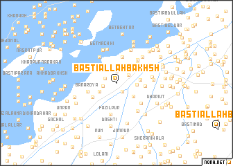 map of Basti Allāh Bakhsh