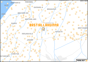 map of Basti Allāh Dīnna