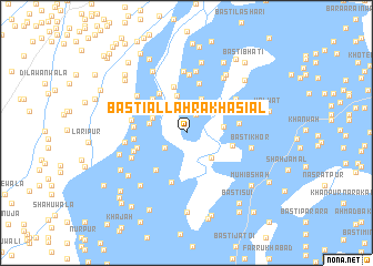 map of Basti Allāh Rakha Siāl