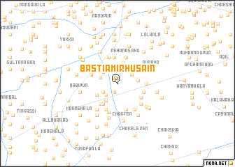 map of Basti Amīr Husain