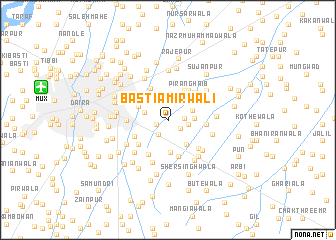 map of Basti Amirwali