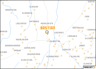 map of Bastian