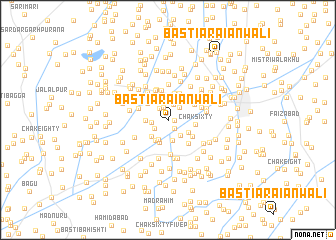 map of Basti Arāiānwāli