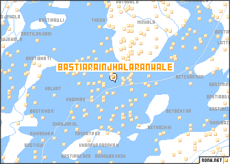 map of Basti Arāin Jhalārānwāle